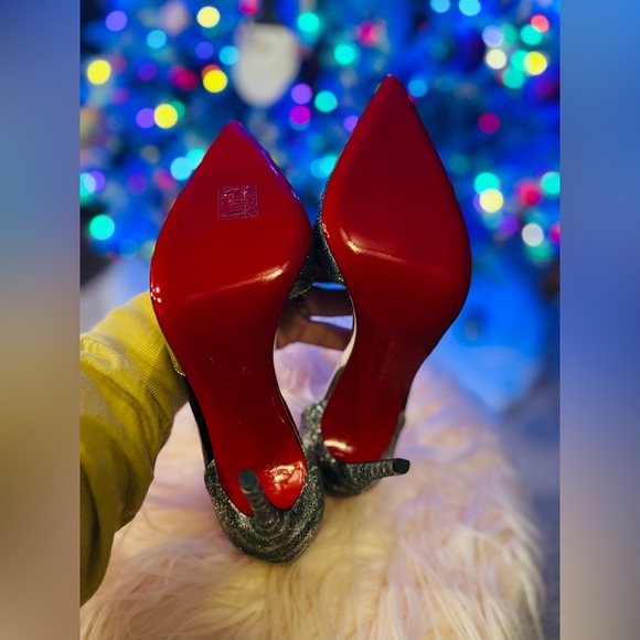 Authentic Christian Louboutin Tac Clac Glitter D’Orsay Heels – Limited Edition - Picture 7 of 13